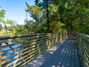 Repaired Ryan Creek Bridge at Champoeg State Park
